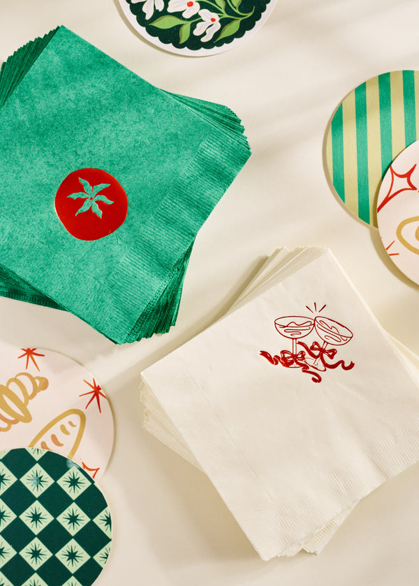 Tomato Cocktail Paper Beverage Napkins - One & Only Paper