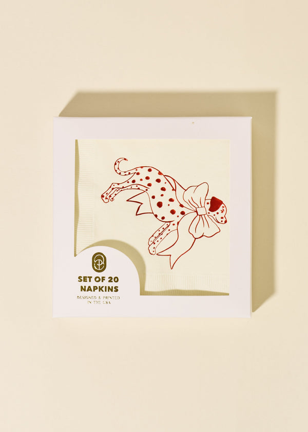 Dalmatian Red and White Napkins  - One & Only Paper”