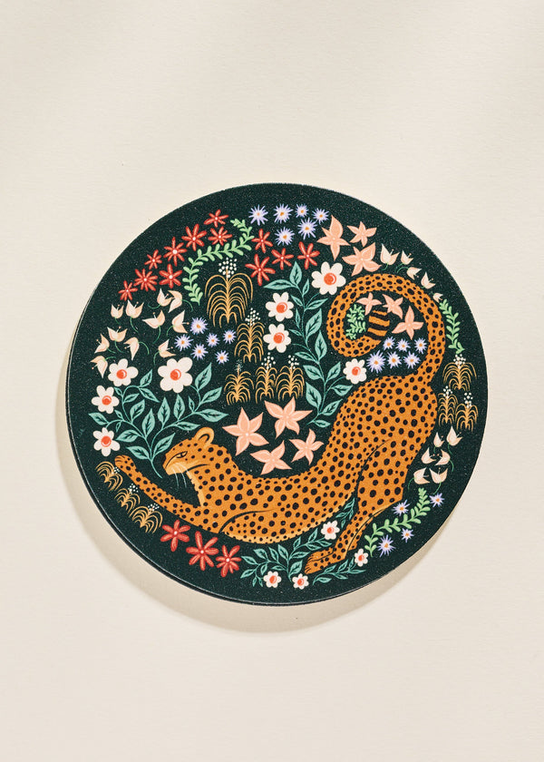 Stretching Cheetah Coasters - One & Only Paper