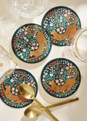 Stretching Cheetah Coasters - One & Only Paper