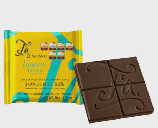 Dark Chocolate 66% with Italian Lemons - 