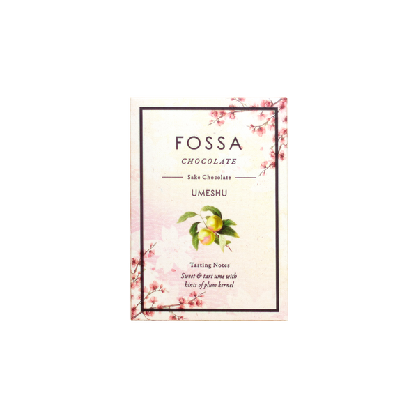 Umeshu Sake Chocolate, 50g - Fossa Chocolate