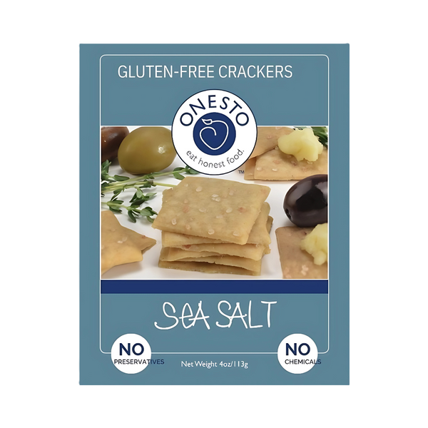 Sea Salt Gluten Free Crackers - Onesto