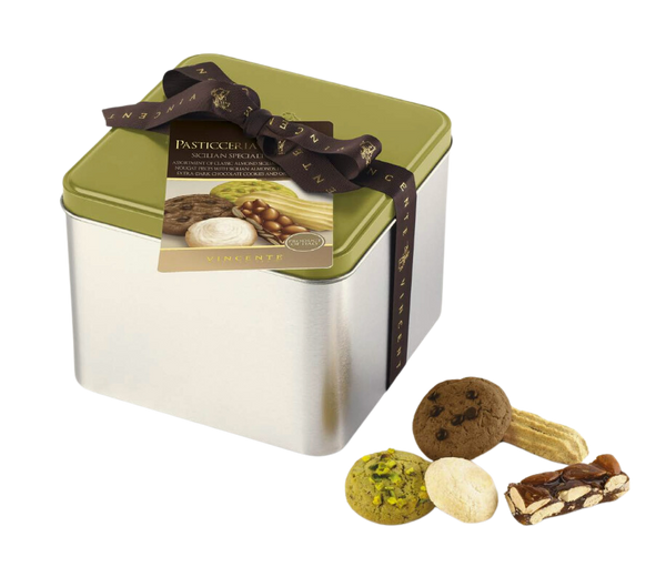 Vincente Sicilian Specialty Cookies in Gift Tin 1.1 lb