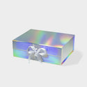 A4 Deep Holographic Magnetic Gift Box with Ribbon