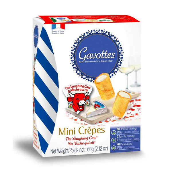 Savory gavottes filled w/ Laughing Cow cheese - Loc Maria Biscuit
