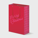 Merry Script, Christmas Holiday Gift Bag