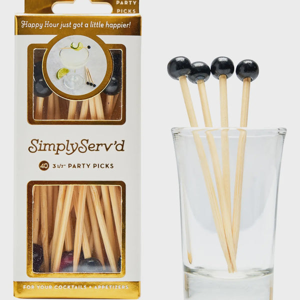 Black Bamboo Party Pick - Sophistiplate