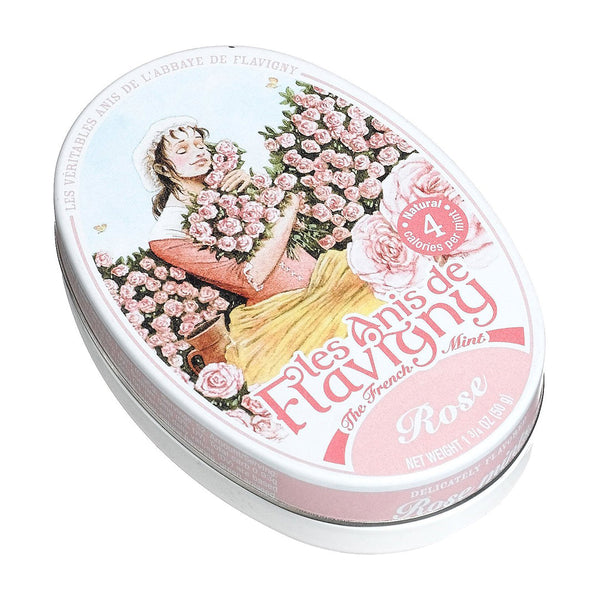 Anis de Flavigny Rose Pastilles Oval Tin