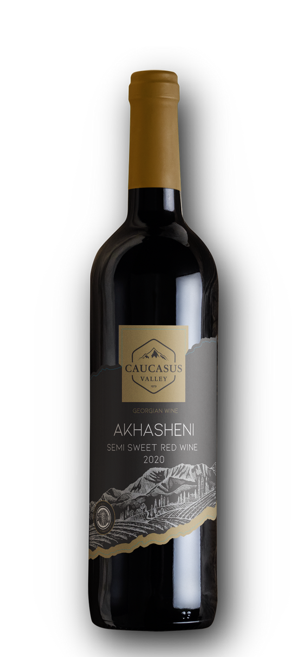 Baku Wine Caucasus Valley Akhasheni Semi Sweet Red Wine Georgia 2020