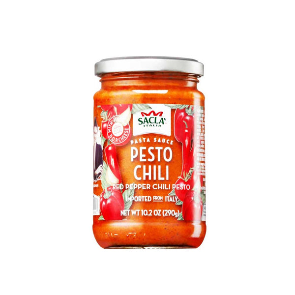Italian Red Pepper Chili Pesto with DOP Cheese 10.2 oz - Sacla
