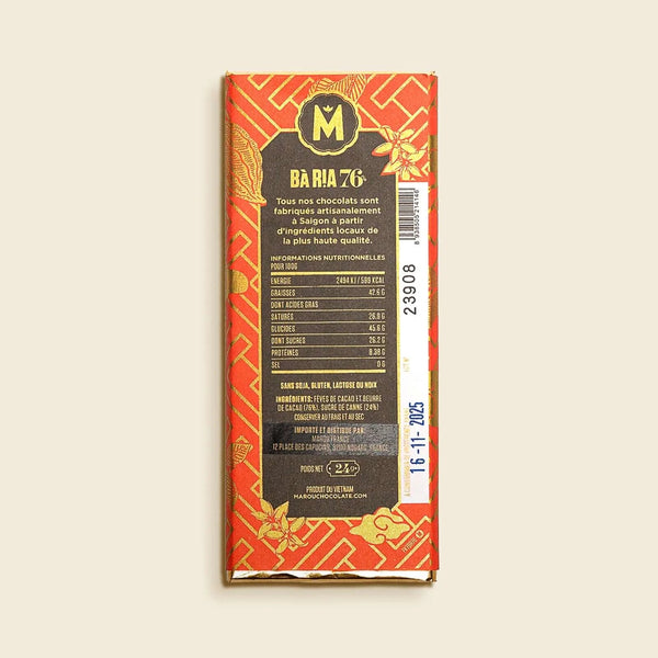 Marou Ba Ria 76% Mini, 24g - Marou Chocolates