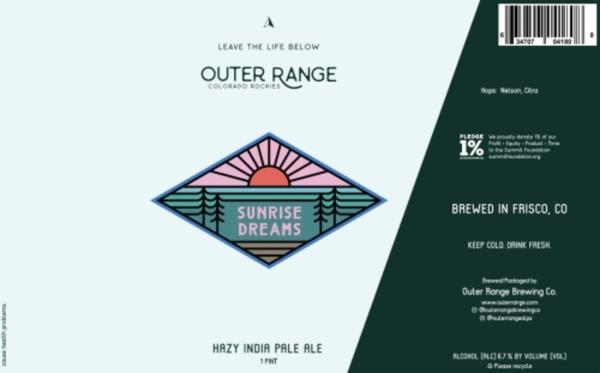 Outer Range Sunrise Dreams IPA