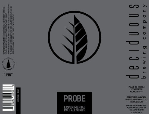 Deciduous Brewing Probe 2.0 Pale Ale