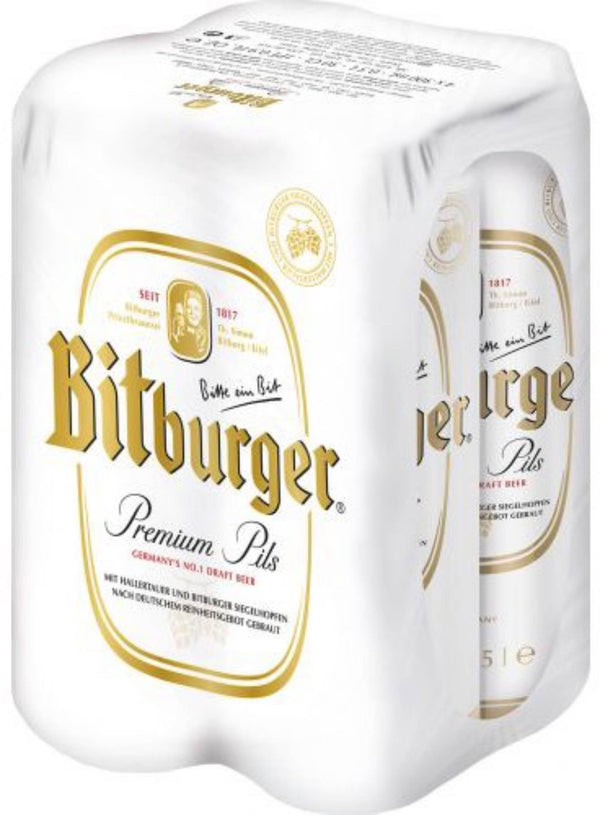 Bitburger Premium Pilsner 4 packs