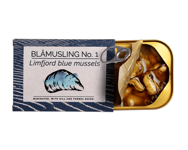 Blamuslinger No. 1 Limfjord Blue Mussels with Dill - Fangst Tin Fish