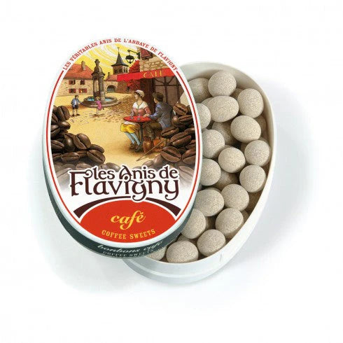 Anis de Flavigny Coffee Pastilles Oval Tin