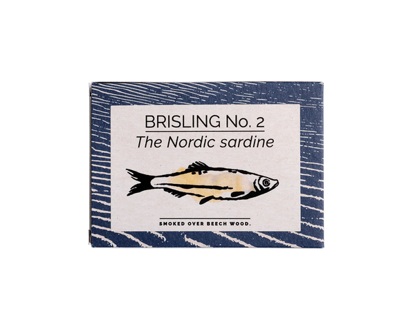 The Nordic Sardine Brisling No 2 Smoked over Beech Wood, 100g - Fangst Tin Fish