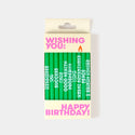Birthday Candles Green - 54 Celsius