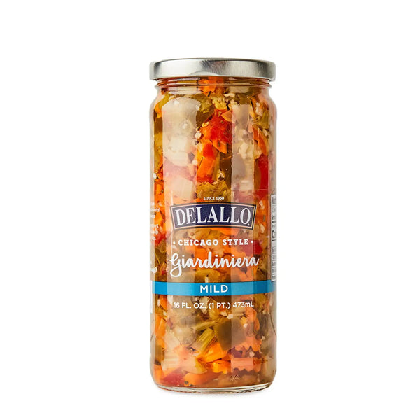 Mild Chicago Style Giardiniera 16oz - Delallo