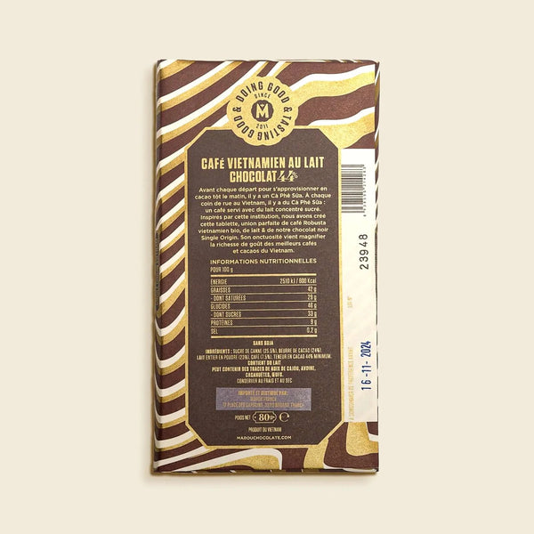 Marou Ca Phe Sua (Vietnamese Coffee) Milk - Marou Chocolates