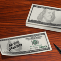 Cash Sticky Notes - Mustard
