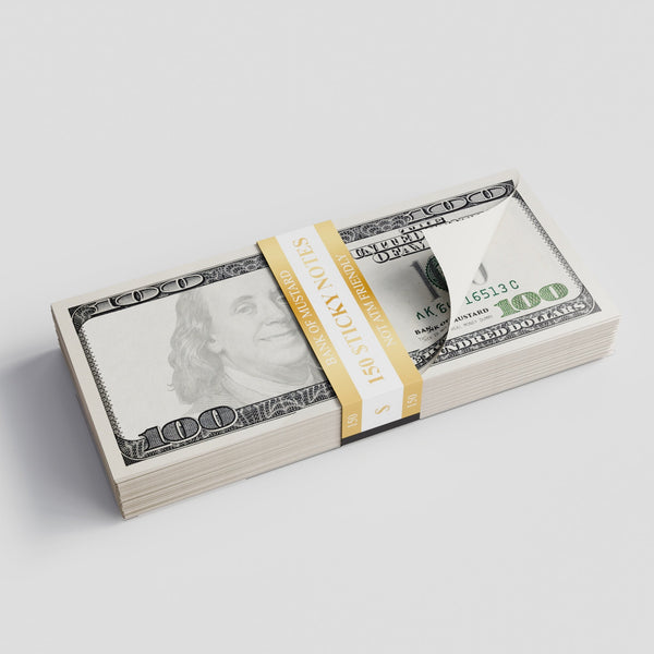 Cash Sticky Notes - Mustard