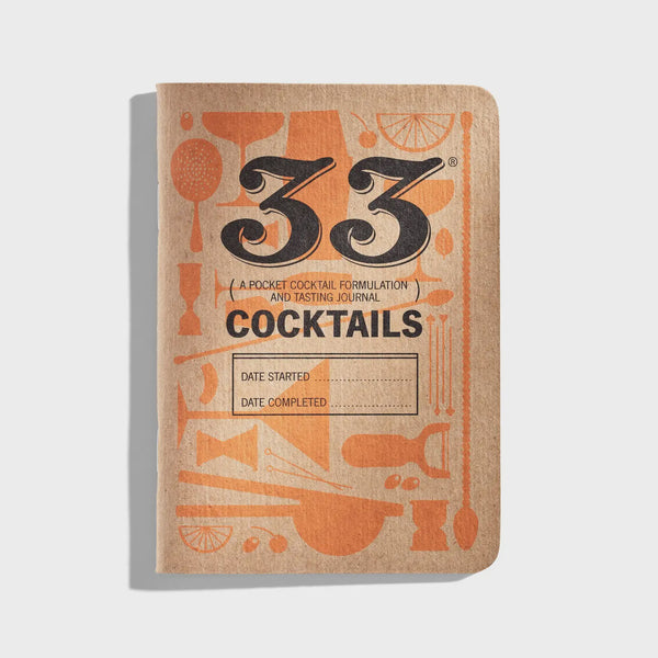 33 Cocktails Tasting Journal - 33 Books Co.
