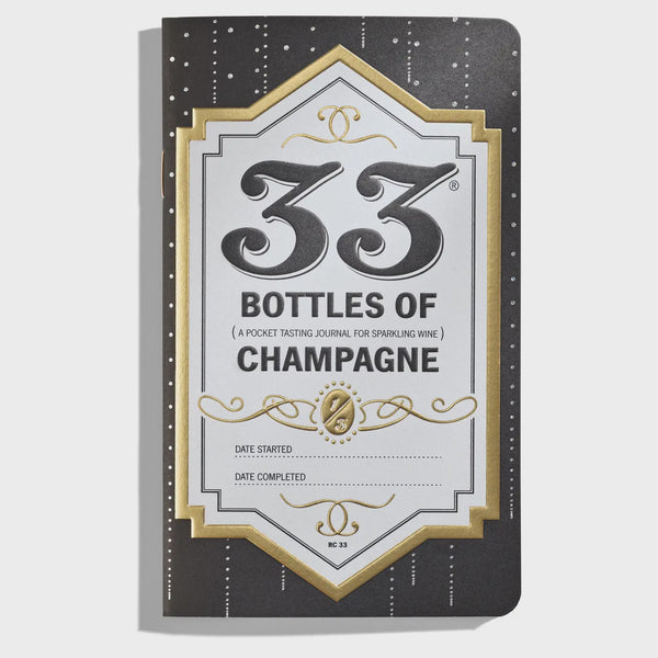 33 Bottles Champagnes Tasting Journal - 33 Books Co.