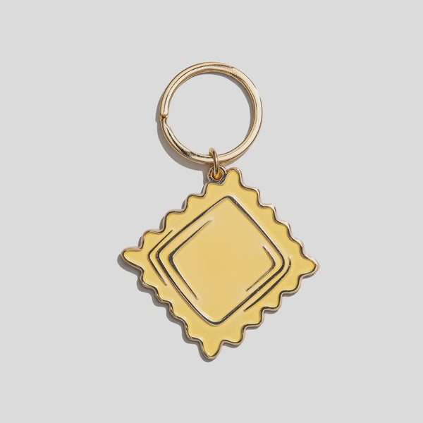 Ravioli Pasta Enamel Keychain