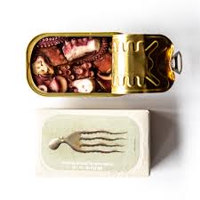 Octopus in Olive Oil w/ Garlic Tin Fish - Jose Gourmet
