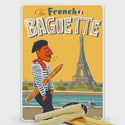 French Baguette Collectible Tin with Chocolate Flute Cookies