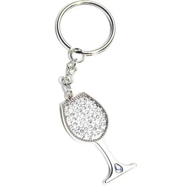 Enamel Keychain - Glass of Wine
