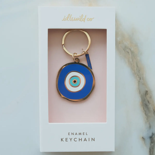 Evil Eye Enamel Keychain