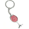 Enamel Keychain - Glass of Wine