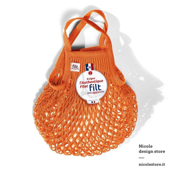 Net Bag, Long Handles, Orange Azteque - FILT 1860