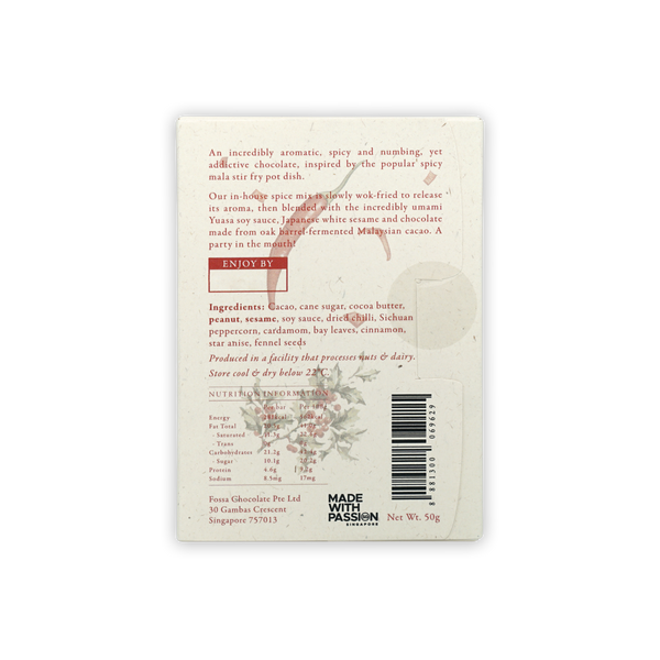 Fossa Spicy Mala 65%- Fossa Chocolate