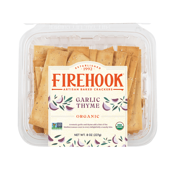 Firehook Garlic Thyme Crackers - 5.5oz