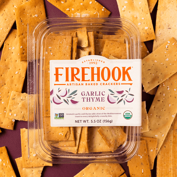 Firehook Garlic Thyme Crackers - 5.5oz