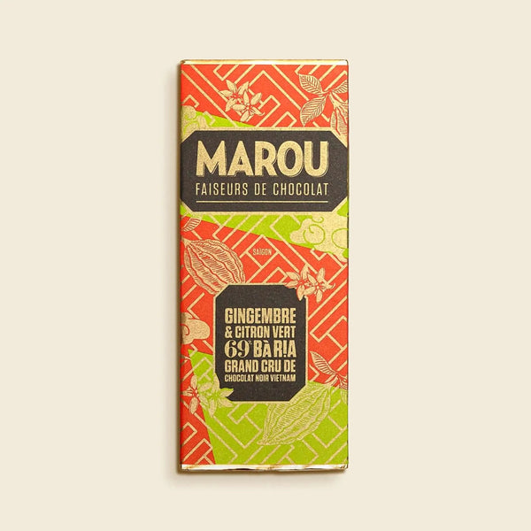 Marou Ba Ria Ginger Lime 69% Mini, 24g - Marou Chocolates