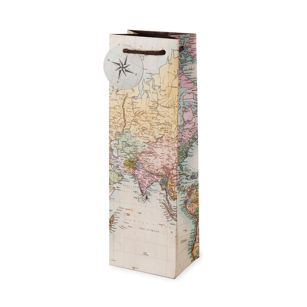 Gift Bag for 1 Bottle of Wine - Wine Map