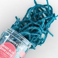 Berry Blue Sour Laces - Candy Club