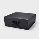 Large Square Black Magnetic Gift Box with Ribbon