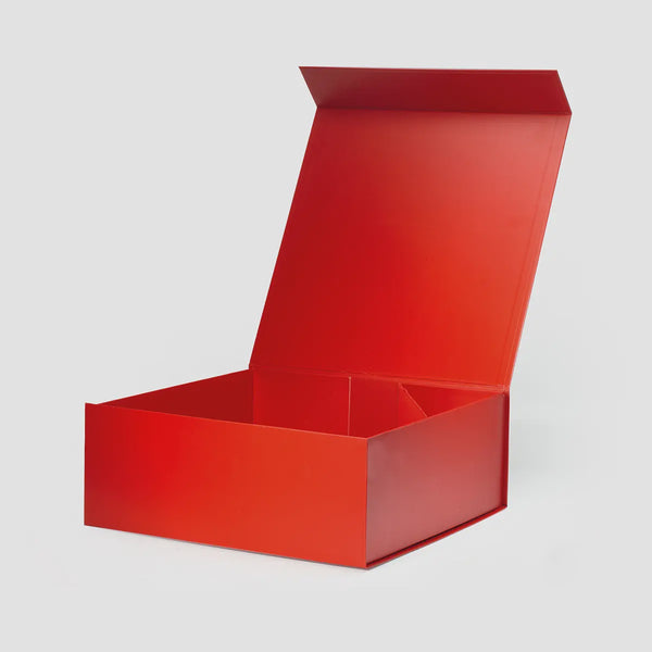 Large Square Red Magnetic Gift Box with Ribbon