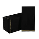 Black with Gold Stripe Napkins - Luxe Party