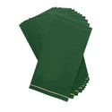 Emerald with Gold Stripe Napkins - Luxe Party