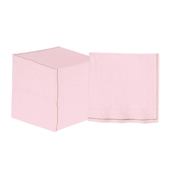 Blush with Gold Stripe Napkins - Luxe Party
