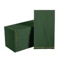 Emerald with Gold Stripe Napkins - Luxe Party