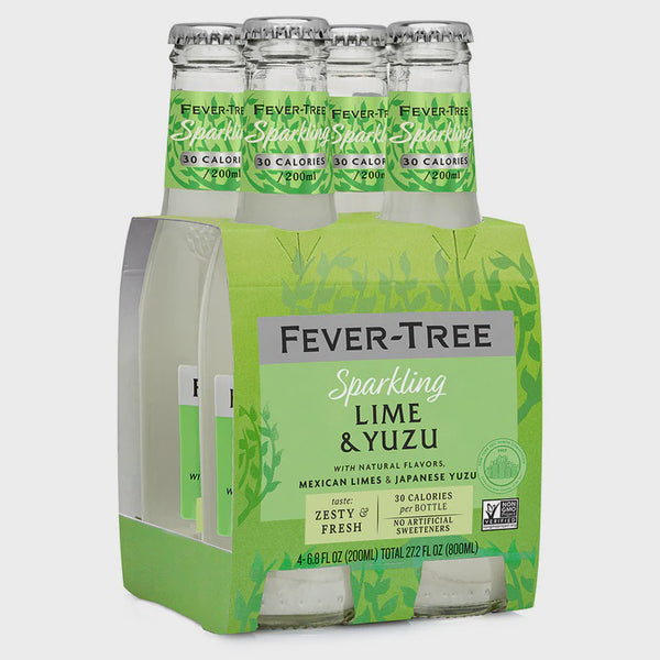 Lime & Yuzu 4 Pack Bottles - Fever Tree
