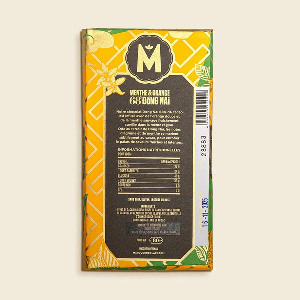 Marou Mint & Orange Dong Nai 68%, 80g - Marou Chocolates